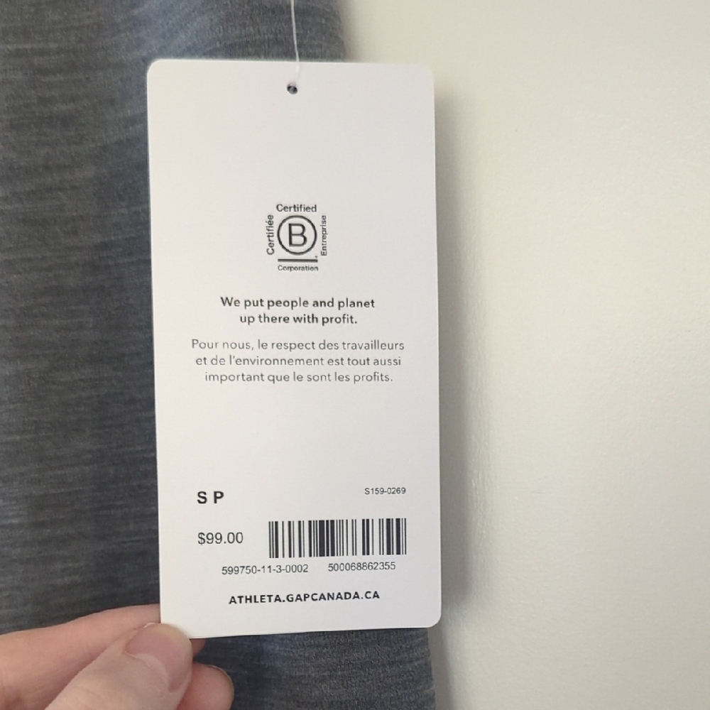 Athleta Gray High-Waisted Leggings - Picture 3 of 7